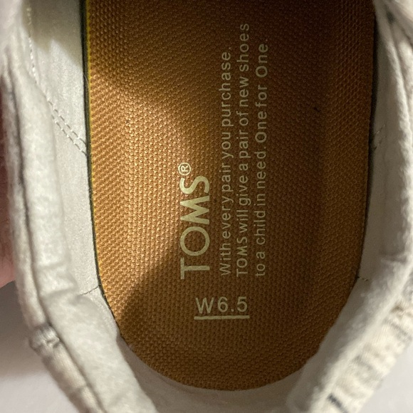 EUC TOMS DEL REY Sneakers, Birch Heather Jersey, Sz 6.5, Like new, Kicks - Picture 10 of 15